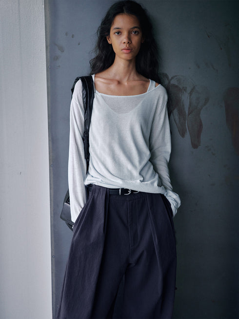 Sombra Top in maglia con piega