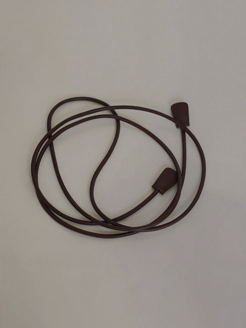 Linear Faux Leather Belt