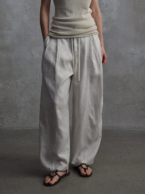 Nocturne Lyocell-Linen Trousers