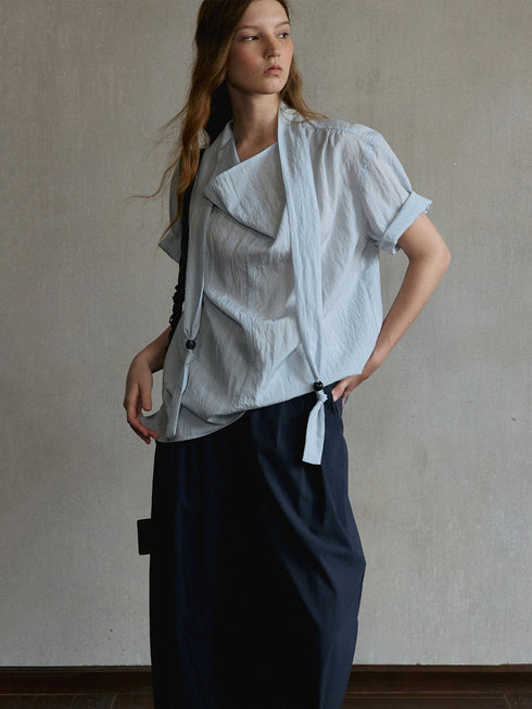 Zephyr Asymmetric Lyocell Shirt