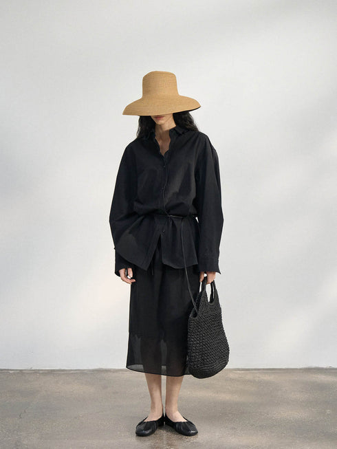 Arden Wire-Tie Relaxed Shirt