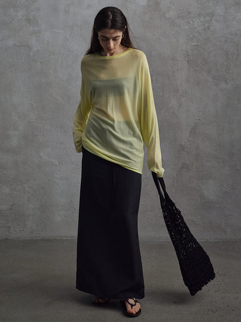 Top in Maglia Trasparente Haze