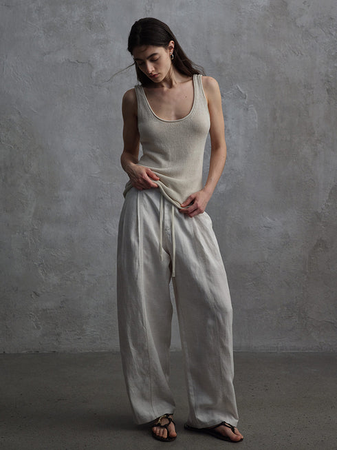 Nocturne Lyocell-Linen Trousers