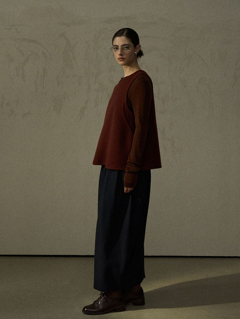 Aria A-Line Wool Vest