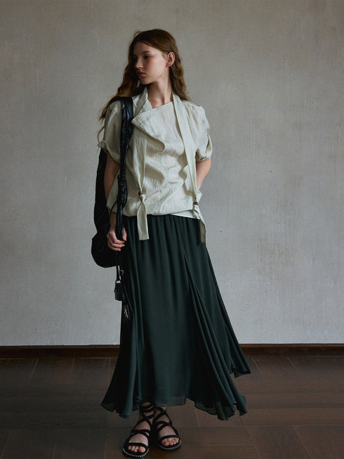 Zephyr Asymmetric Lyocell Shirt