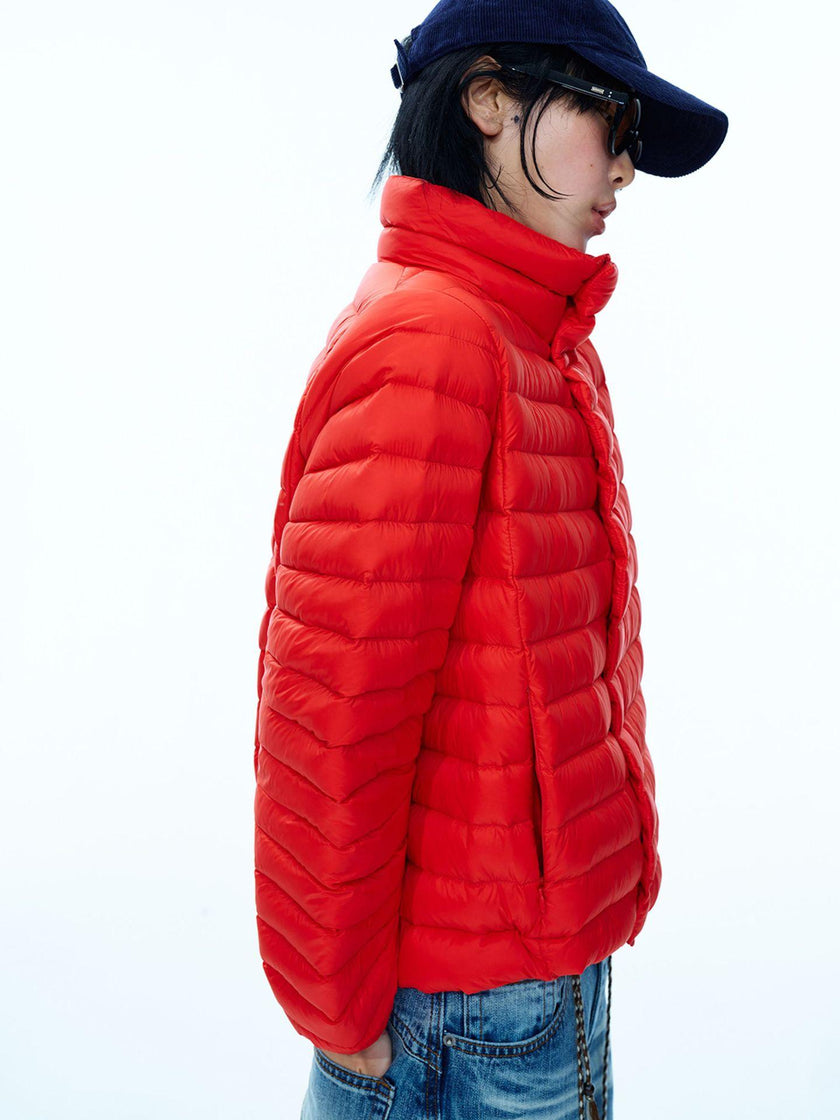 Aeris Stand-Collar Down Puffer Jacket