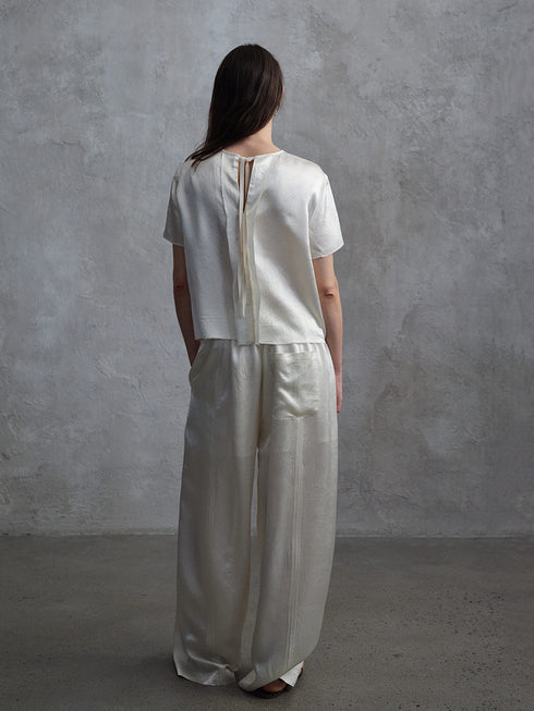 Eclipse Satin Column Trousers
