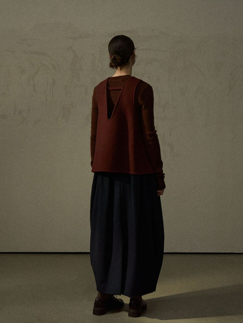 Aria A-Line Wool Vest