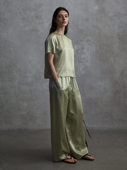 Eclipse Satin Column Trousers