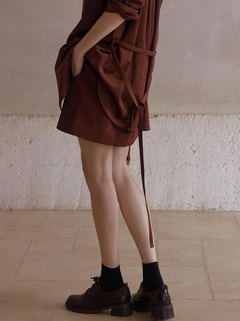 Veyra Suede Skirt