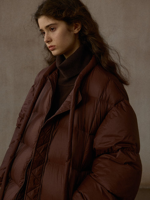 Cumulus Quilted Mid-Length Down Coat