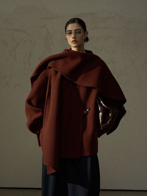 Dulton Toggle-Front Double-Faced Wool Jacket