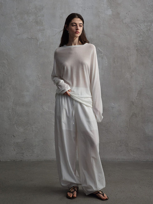 Top in Maglia Trasparente Haze