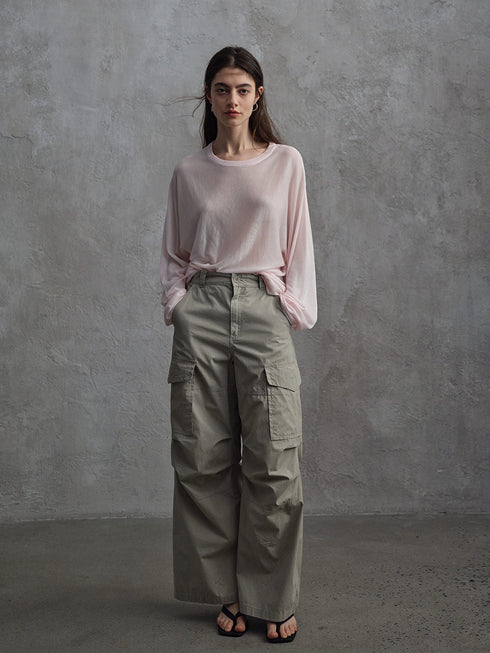 Lucent Washed Cargo Trousers