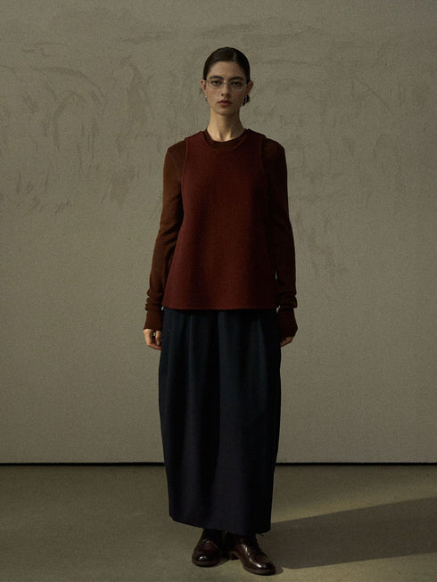 Aria A-Line Wool Vest