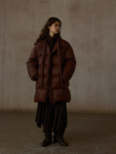 Cumulus Quilted Mid-Length Down Coat