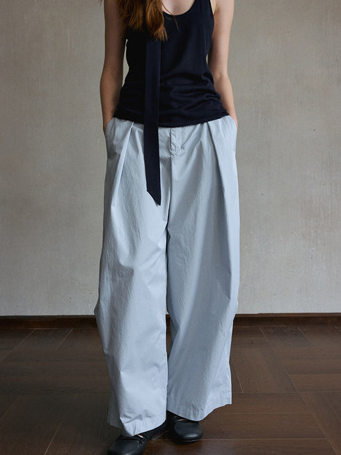 Lumen Pleated Wide-Leg