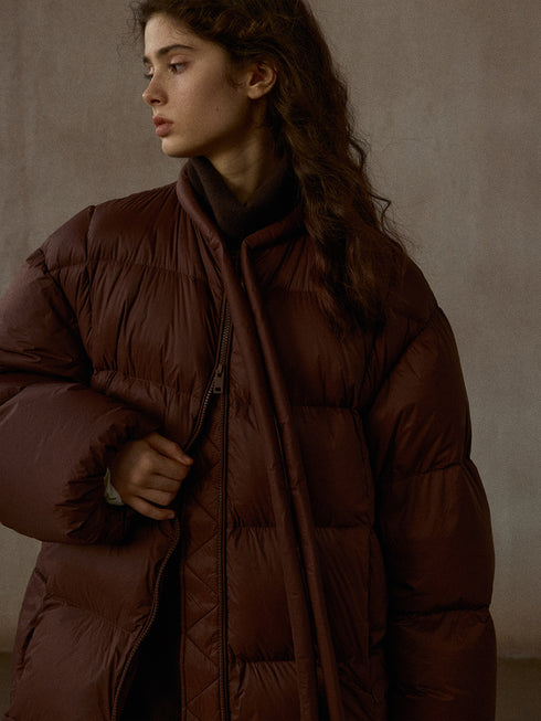 Cumulus Quilted Mid-Length Down Coat