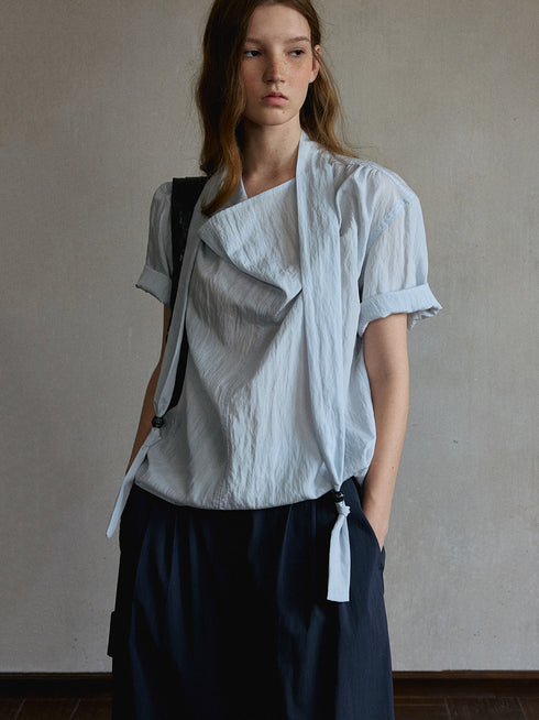 Zephyr Asymmetric Lyocell Shirt