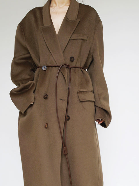 Linear Faux Leather Belt