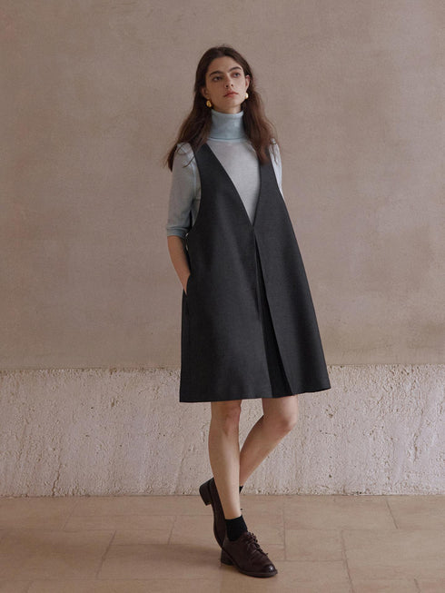 Echo Robe droite col en V