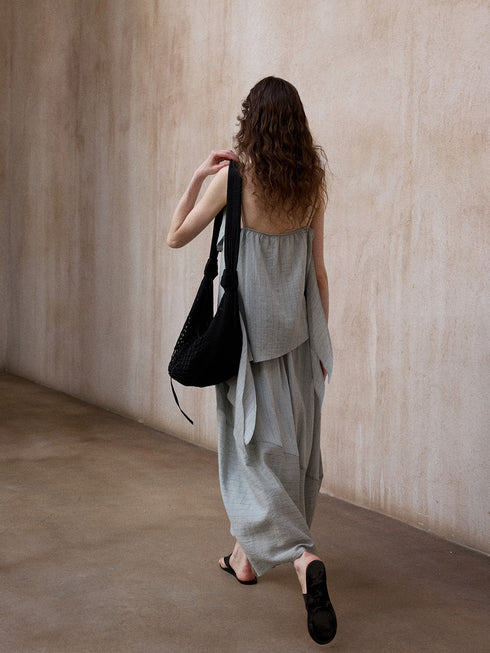 Rika Bulb Skirt - Gray Green