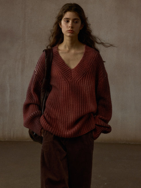 Scribe Gradient V-Neck Knit