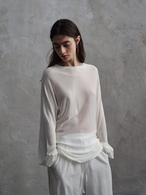 Top in Maglia Trasparente Haze