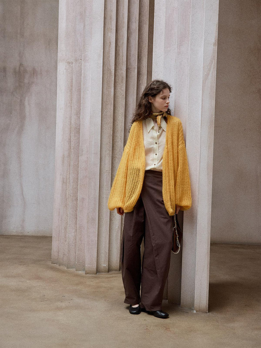 Fluffaint Weave Cardigan