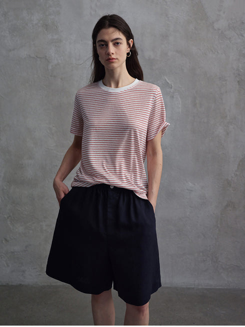 Cinder Lyocell Striped Tee