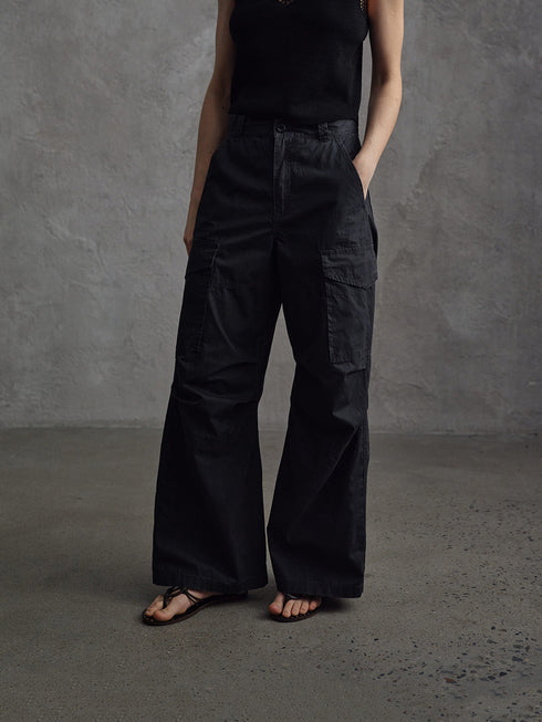 Lucent Washed Cargo Trousers