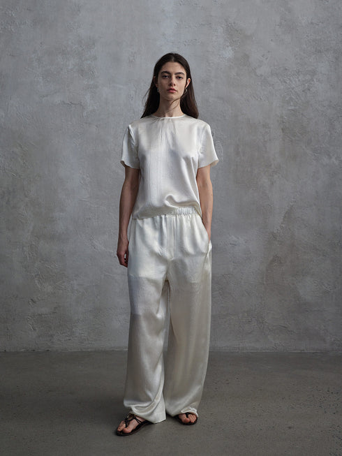 Eclipse Satin Column Trousers