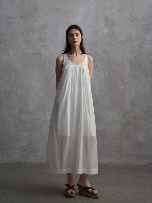 Vapor Embroidered Vest Dress