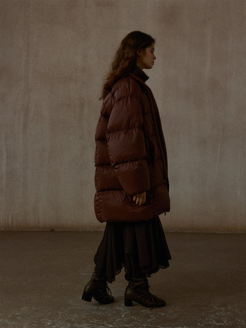 Cumulus Quilted Mid-Length Down Coat