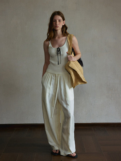 Halo Tie-Front Cami