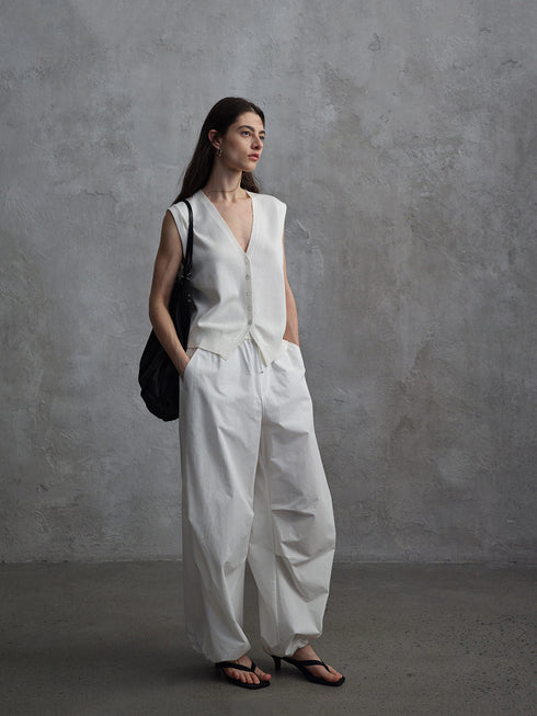 Halo Drawstring Balloon Trousers