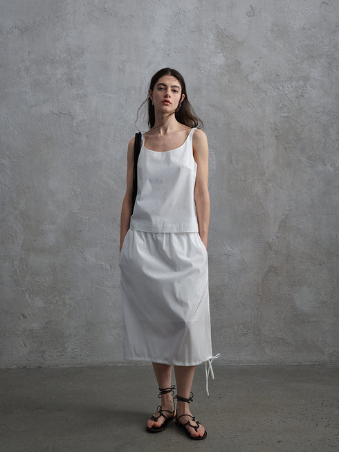 Cinder Satin Tank