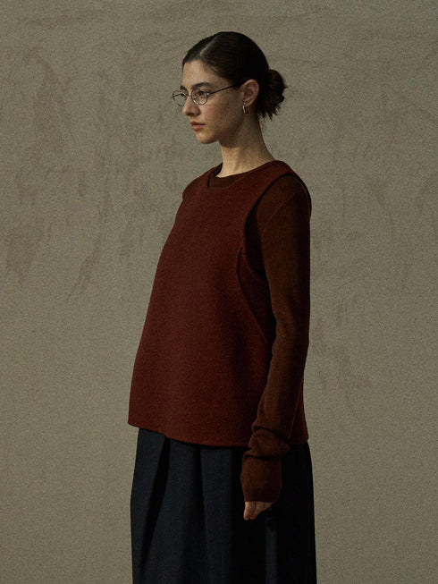 Aria A-Line Wool Vest