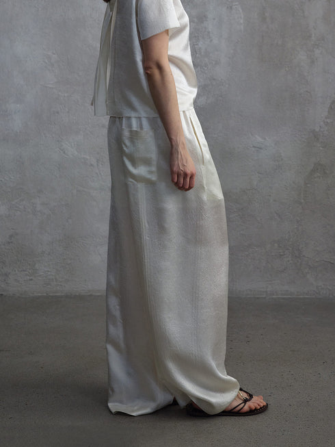 Eclipse Satin Column Trousers