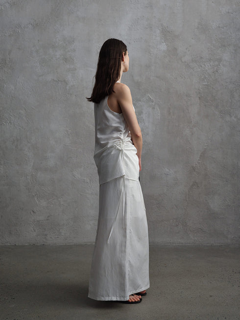 Vapor Drawstring Straight Skirt