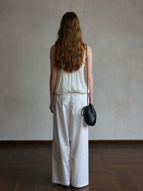Onyx Drawstring Wide-Leg