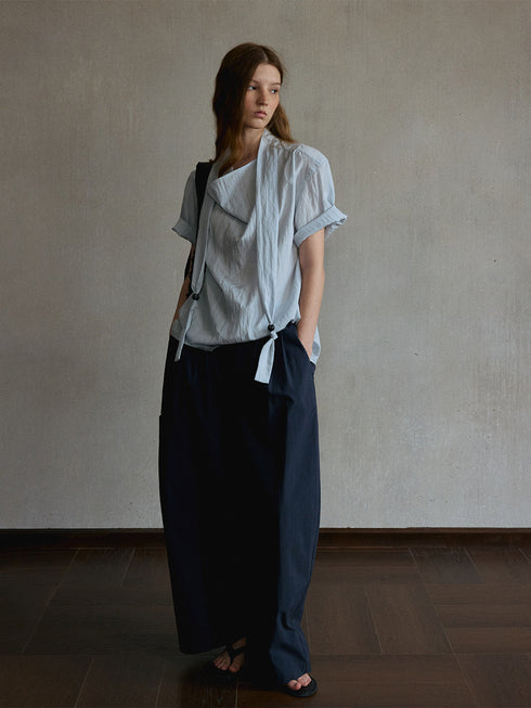 Zephyr Asymmetric Lyocell Shirt