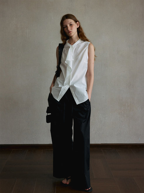 Onyx Drawstring Wide-Leg