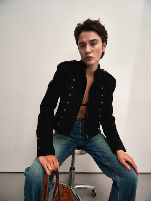 Veya Military Cropped Jacket