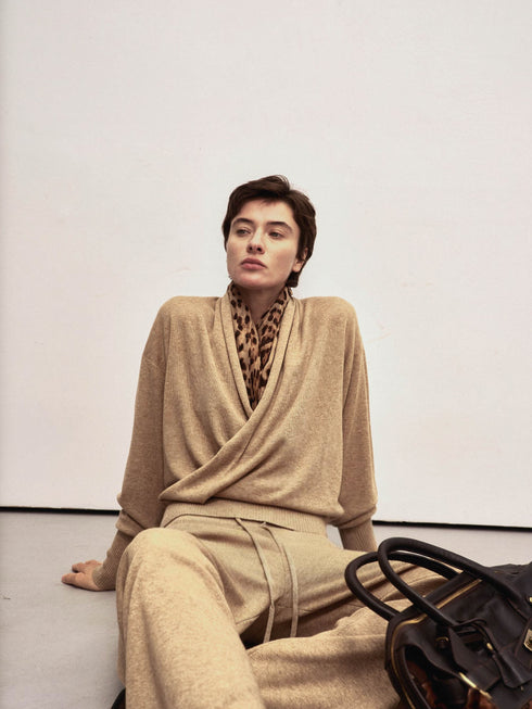Liora Wide-Leg Wool Trousers