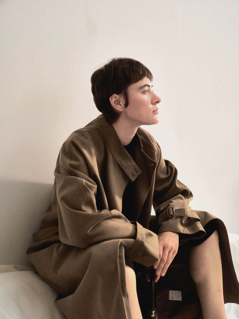 Eira Belted Tencel Coat