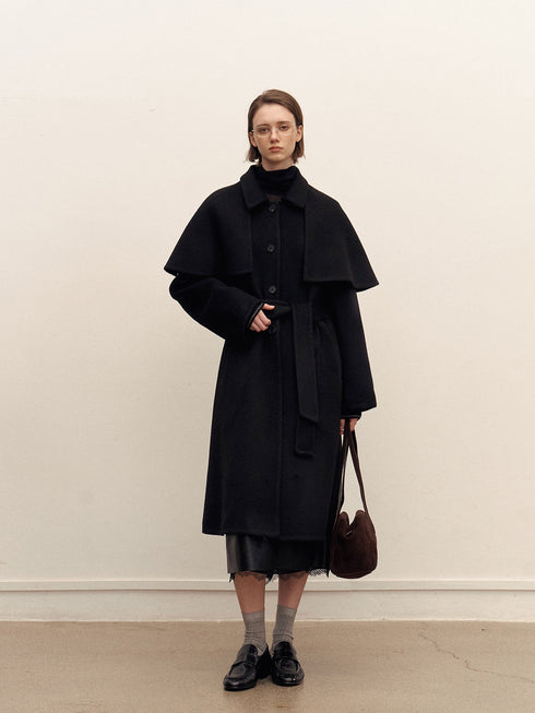 Orelle Wool Cape Coat