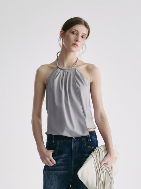 Obscura Draped Halter Top