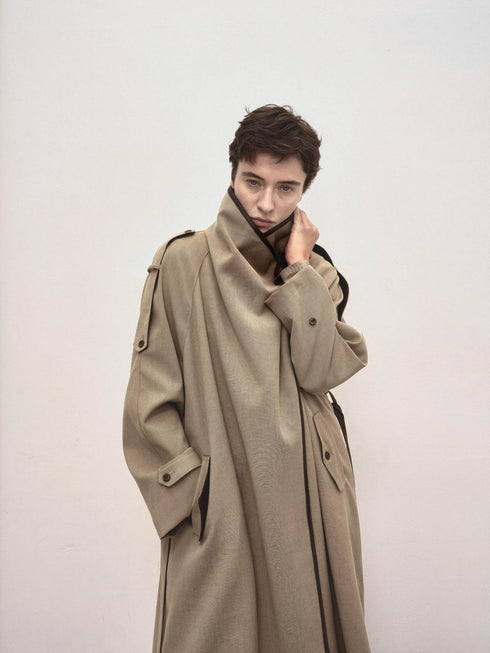 Astra Fold Collar Coat