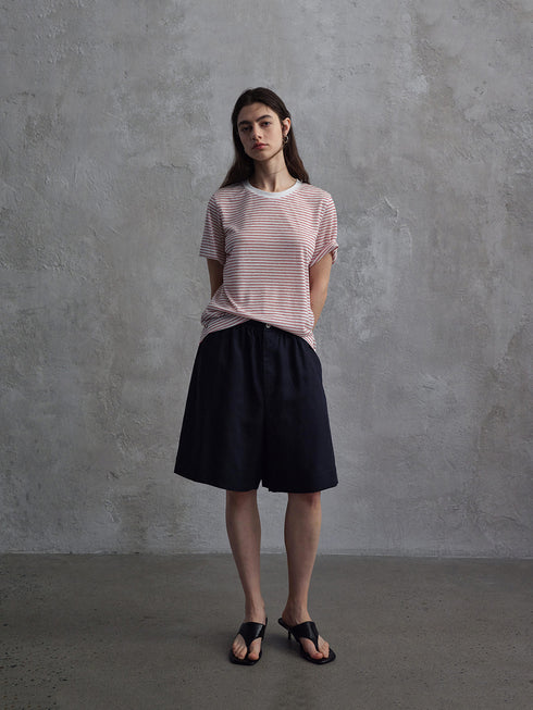 Cinder Lyocell Striped Tee
